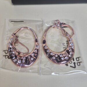 AVON Gold-tone Oval Drop Earrings NEW